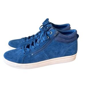 Vionic Rosemont Blue Suede High Top Sneaker Size 11 US 42 EU